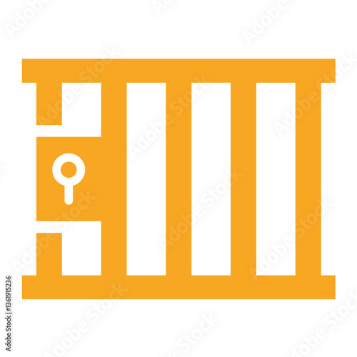 Jail Vector Icon Design Illustration