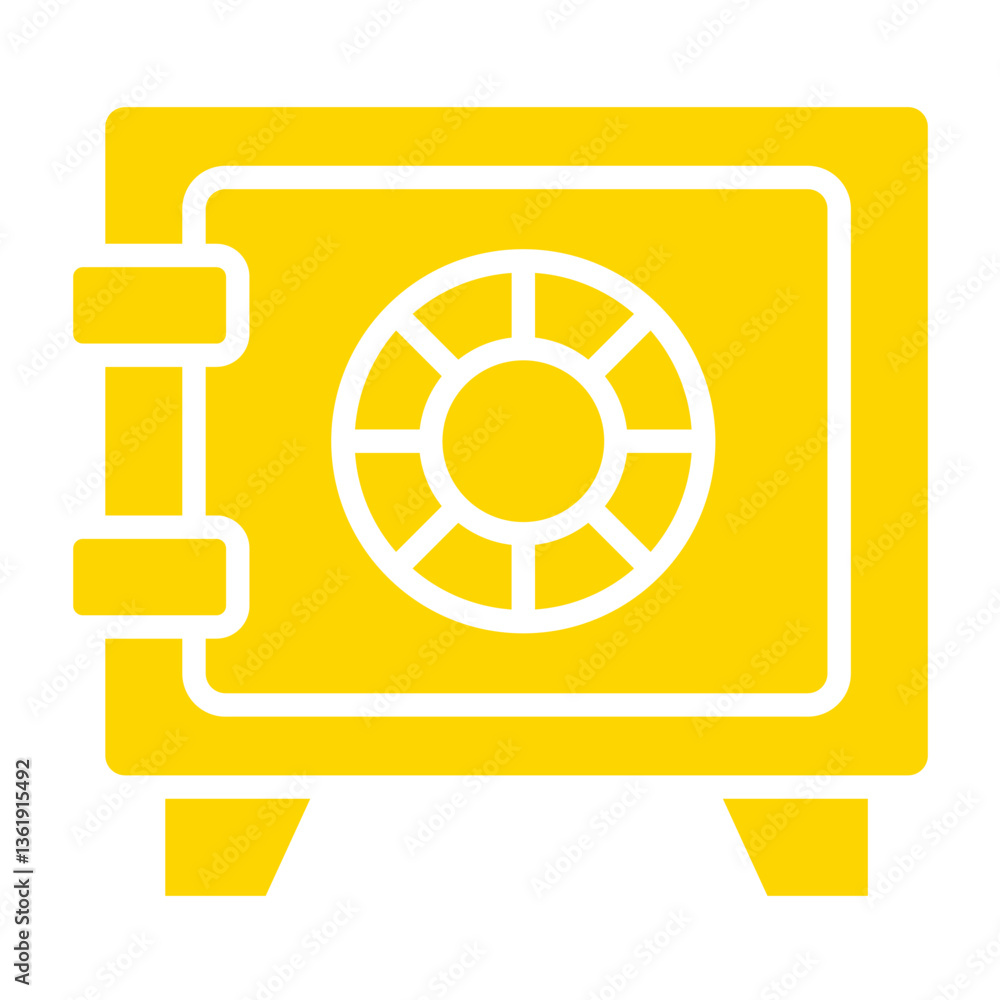 Safe Box Vector Icon Design Illustration Safe Box Vector Icon Design Illustration