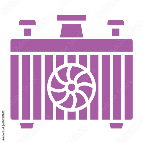 Car radiator Vector Icon Design Illustration