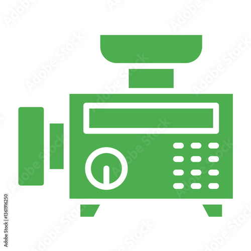 Meat Grinder Vector Icon Design Illustration