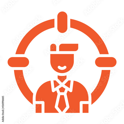 Head Hunting Vector Icon Design Illustration