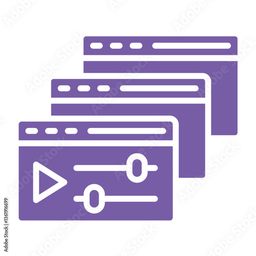 Courses Vector Icon Design Illustration