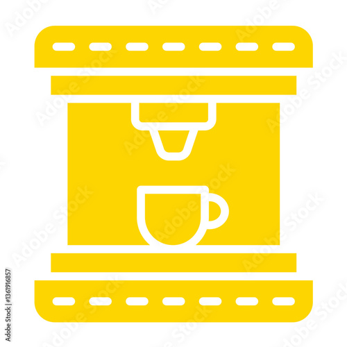 Coffee Maker Vector Icon Design Illustration