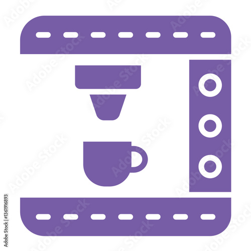 Coffee Machine Vector Icon Design Illustration