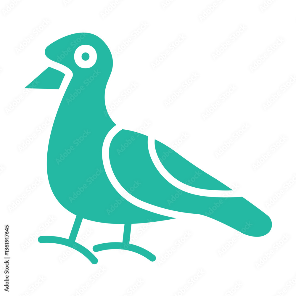 Obraz premium Seagull Vector Icon Design Illustration