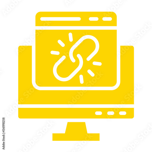 Link Vector Icon Design Illustration