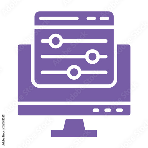 Color control Vector Icon Design Illustration