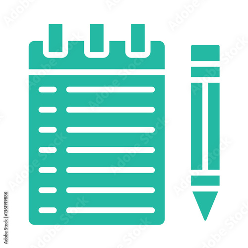 Notebook Vector Icon Design Illustration