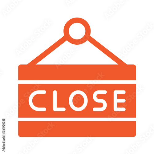 Close Sign Vector Icon Design Illustration