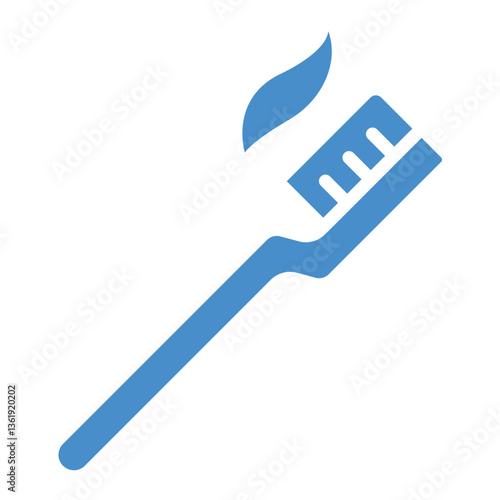 Tooth Brush Vector Icon Design Illustration