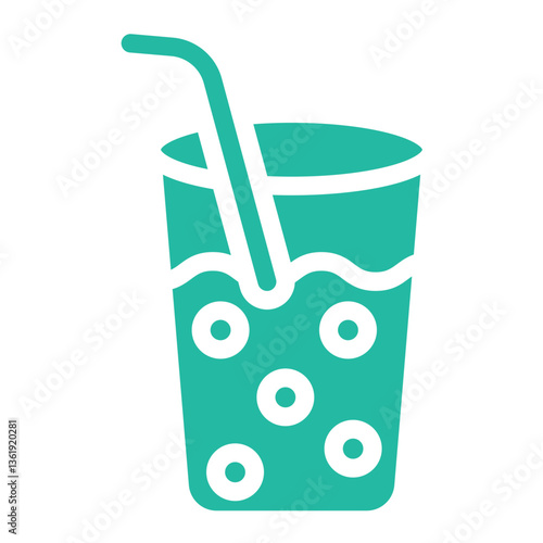 Drinking Water Vector Icon Design Illustration