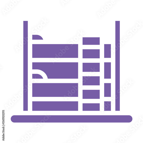 Bunk Bed Vector Icon Design Illustration