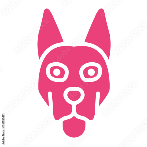 Dog Vector Icon Design Illustration