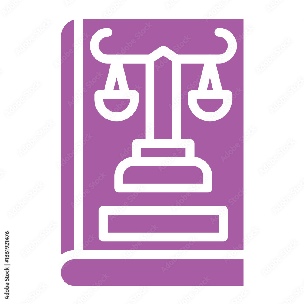 Fototapeta premium Company Law Vector Icon Design Illustration