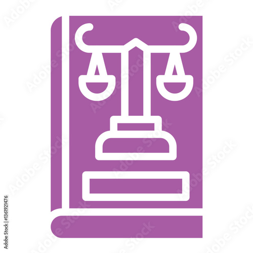 Company Law Vector Icon Design Illustration