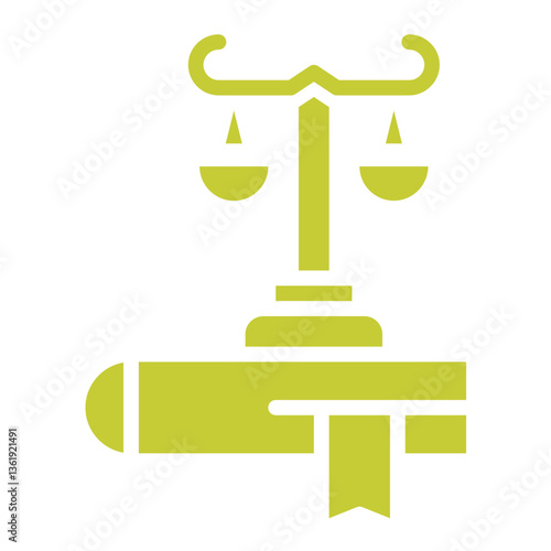 Law Vector Icon Design Illustration