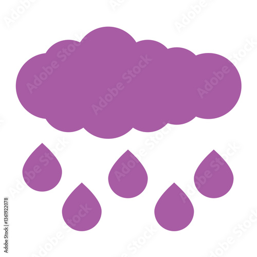 Acid Rain Vector Icon Design Illustration