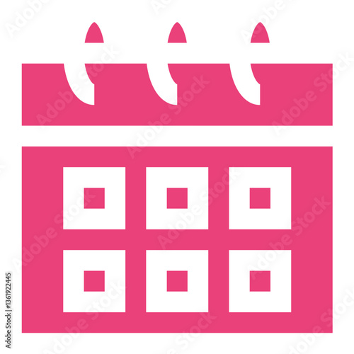 Calendar Schedule Vector Icon Design Illustration
