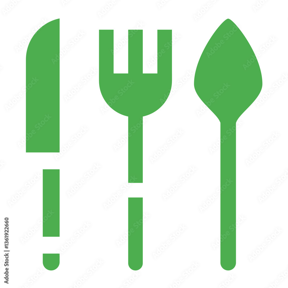 Fototapeta premium Cutlery Vector Icon Design Illustration