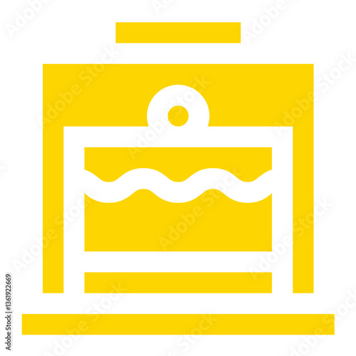 Cake Dome Vector Icon Design Illustration