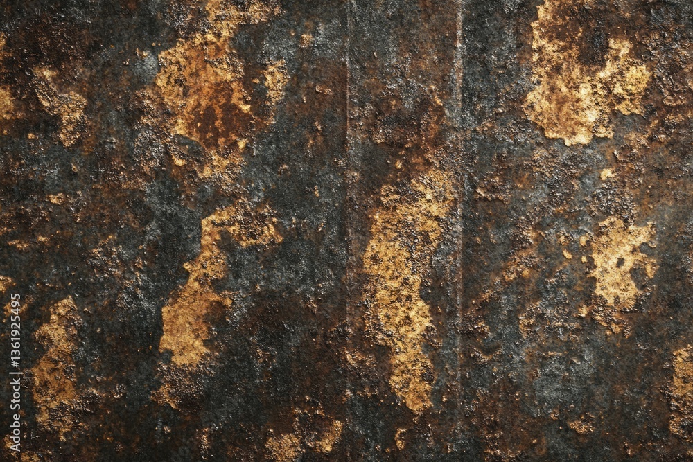 Weathered rusted metal surface texture. AI image Weathered rusted metal surface texture. AI image