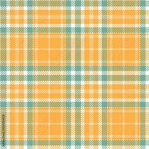 Modern Pastel Butterscotch Seamless Tartan Textile Design
