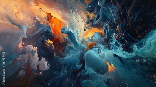 Colorful Nebula Energy Flow