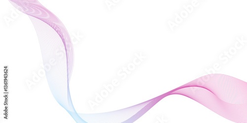 digital future technology concept, contour line patterned background illustration, twisted curve lines and blend effect, modern curved wavy geometric lines.