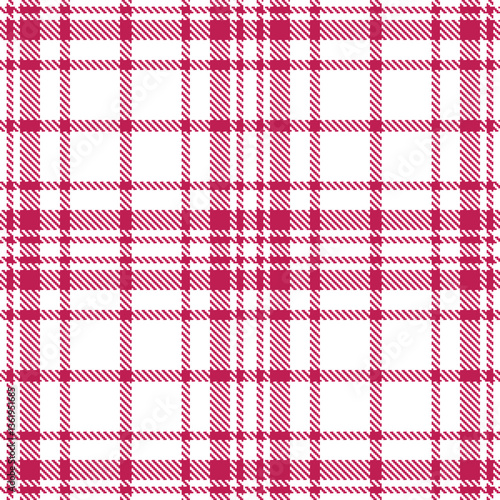 Modern Bright White Seamless Tartan Textile Design Variant 2739
