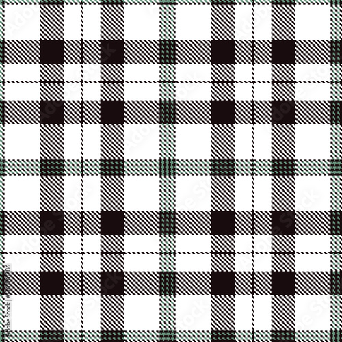 Modern Deep Almost Black Seamless Tartan Textile Design Variant 2799