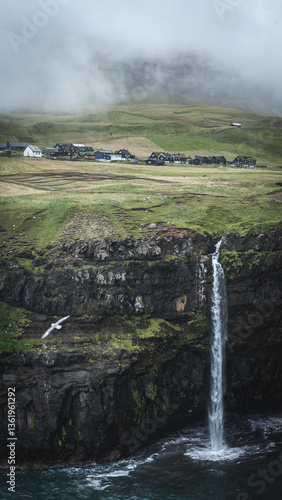 Múlafossur Waterfall