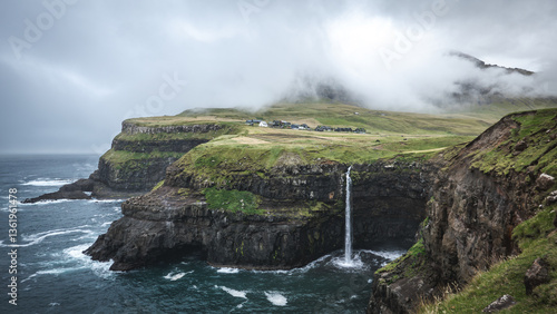Múlafossur Waterfall