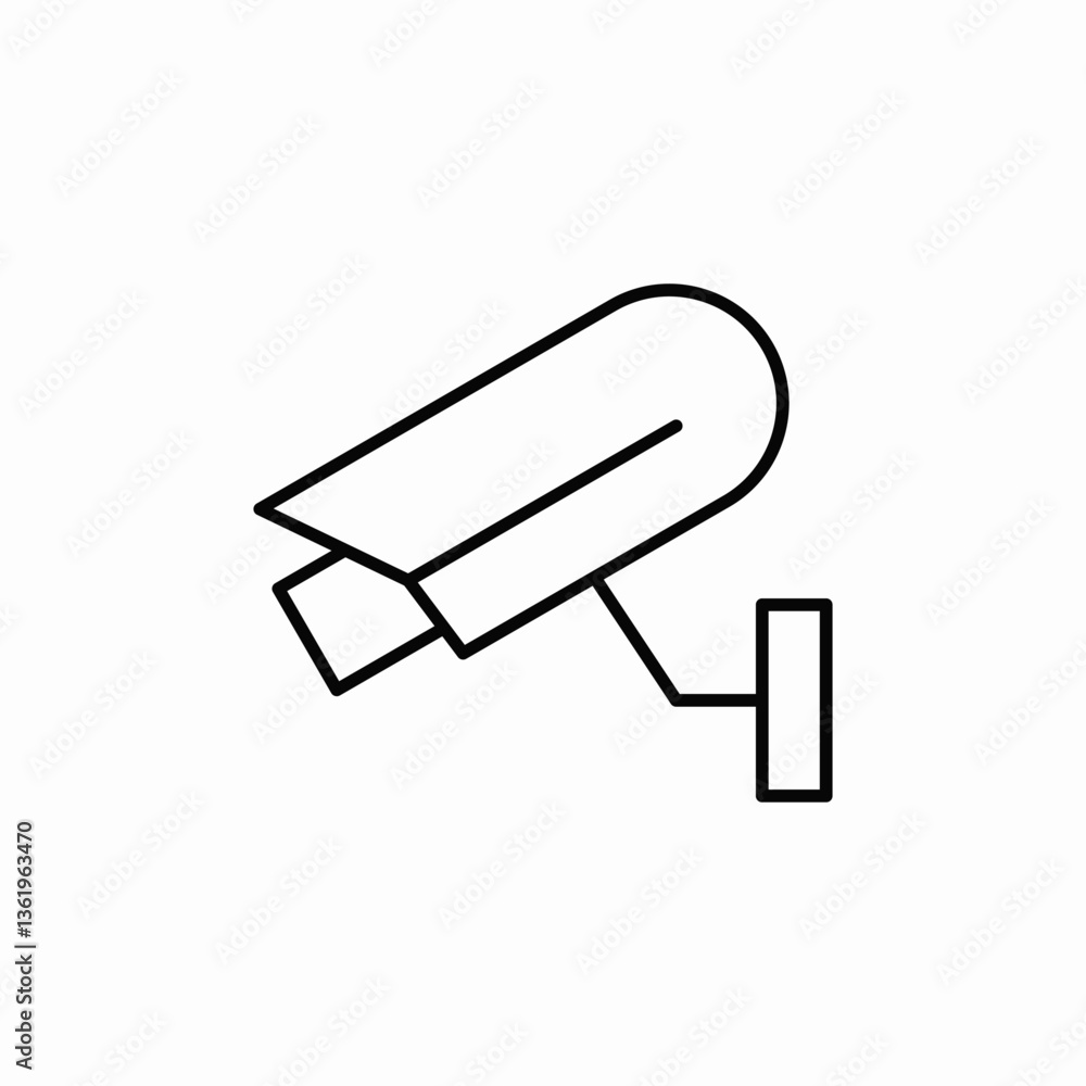 Security camera surveillance icon vector sign Security camera surveillance icon vector sign