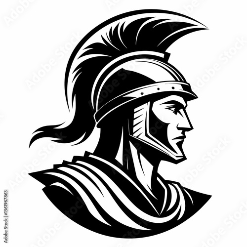 vector image of a knight