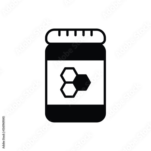 Honey jar Vector icon