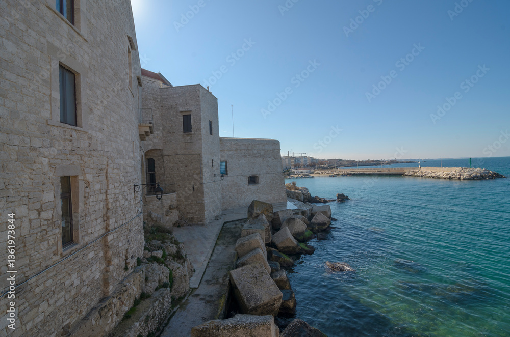 Old castle on the Adriatic coast Old castle on the Adriatic coast