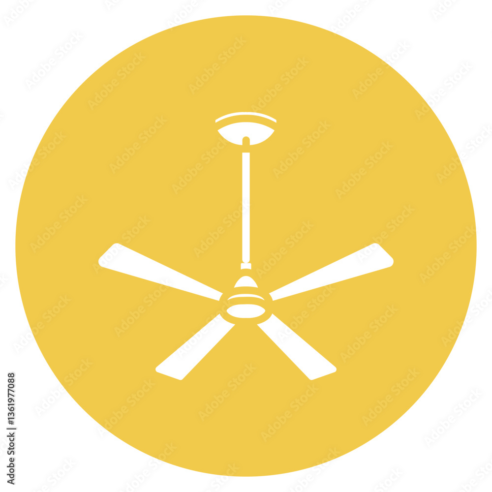 Ceiling Fan Vector Icon Ceiling Fan Vector Icon