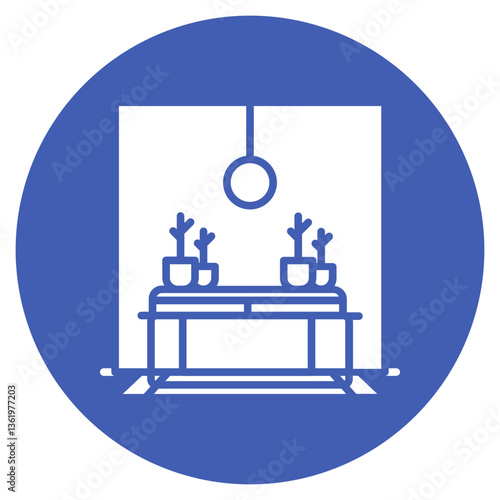 Hallway Table Vector Icon