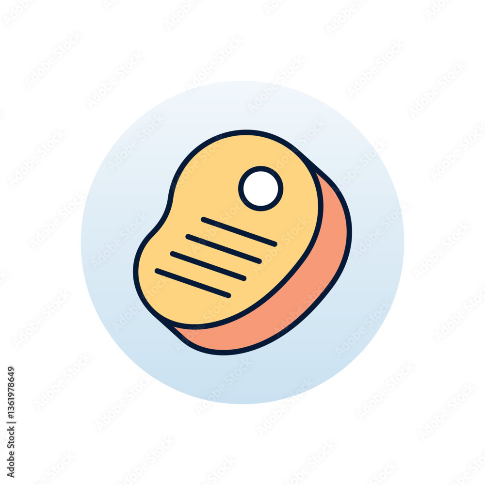 Obraz premium Steak Vector icon