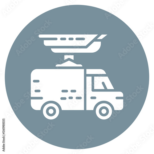 Surveillance Van Vector Icon