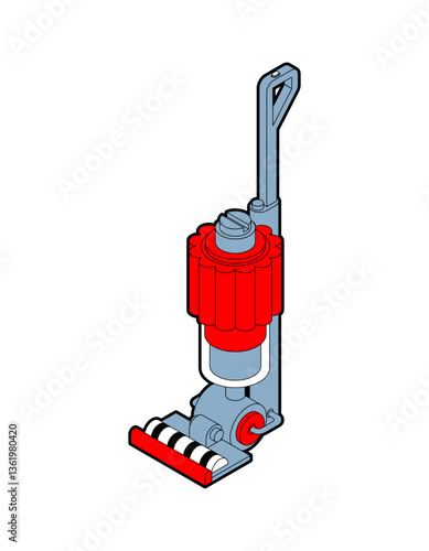 Handheld Vacuum Cleaner isolated. House cleaning machine