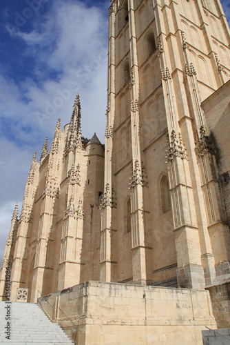 gothic cathedral in segovia in spain