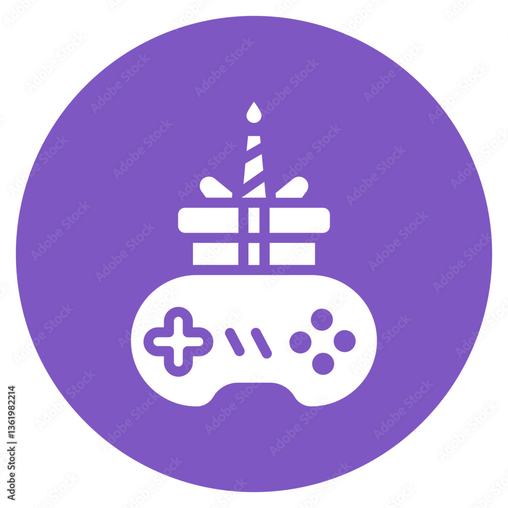 Obraz premium Birthday Game Vector Icon