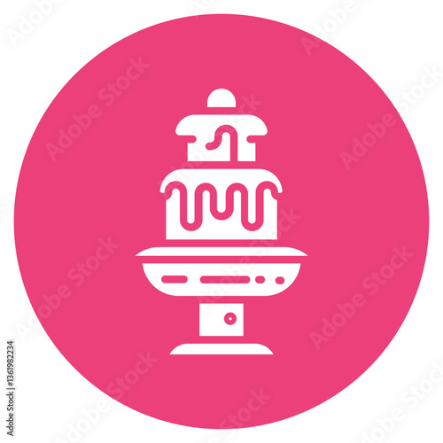 Chocolate Fountain Vector Icon