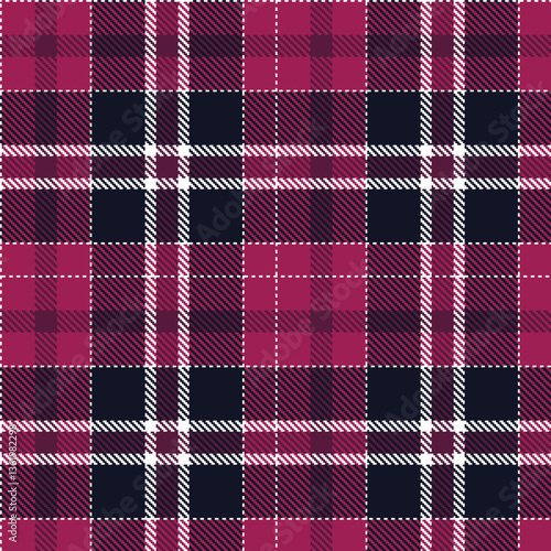 Modern Rich White Seamless Tartan Textile Design Variant 2937