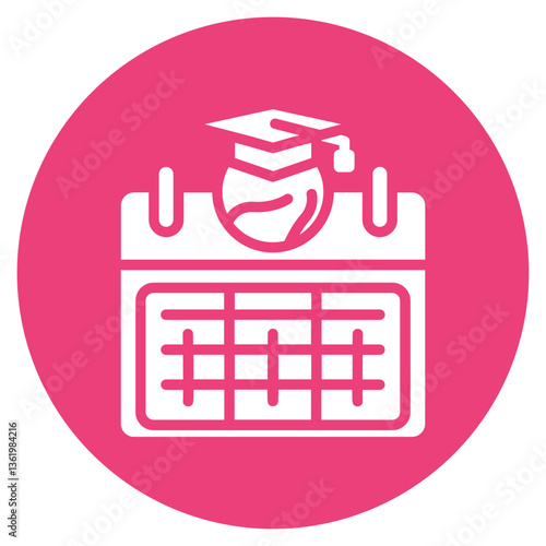 Academic Calendar Vector Icon