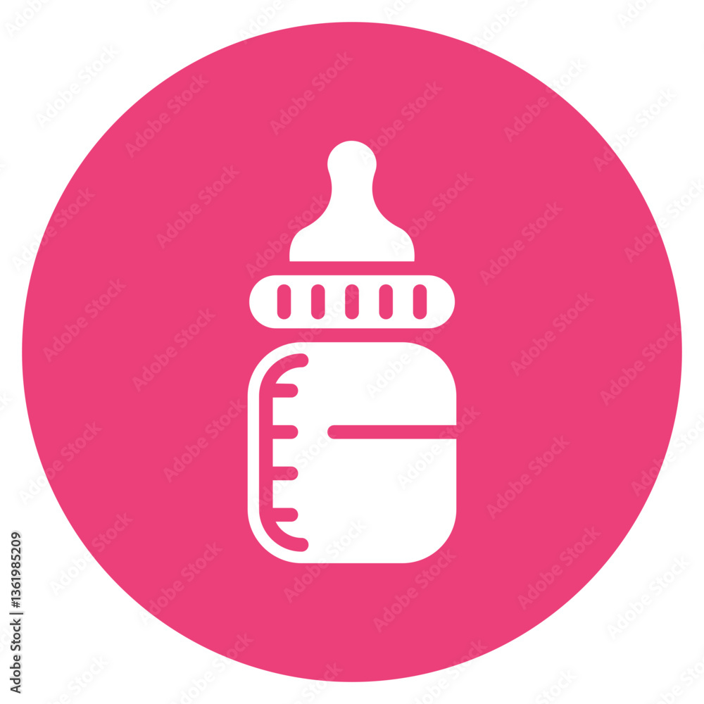 Baby Bottle Vector Icon Baby Bottle Vector Icon