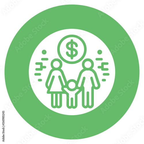 Family Budget Vector Icon