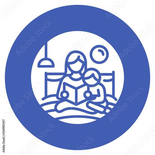Family Story Time Vector Icon