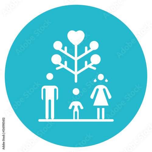 Family Tree Vector Icon